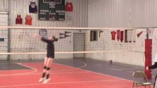 Carly Miller 14 Setter Training with Cathy Noth Jump Setting [upl. by Skillern981]