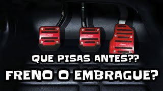 Si quiero FRENAR que piso PRIMERO FRENO o EMBRAGUE🔴🔴 [upl. by Noskcire]