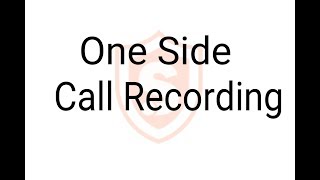 Call Recording One Side Issue [upl. by Adnorehs800]