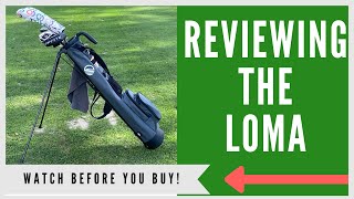 Sunday Golf Loma Stand Bag Unboxing amp HONEST Initial Review [upl. by Ellebana]