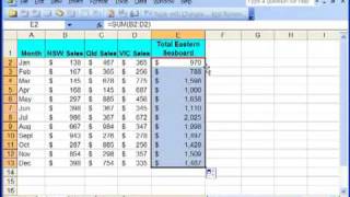 Excel Tutorial Tip 1  Copy Formula Down Column Excel Training Courses Sydney [upl. by Nosnevets]