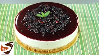 Cheesecake allo yogurt dolce senza cottura facile e veloce – Cheesecake fredda ai frutti di bosco [upl. by Matless]