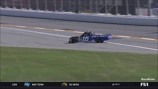 NASCAR Trucks Series Daytona 2018 Practice 1 Brett Moffitt Spins [upl. by Eibmab]