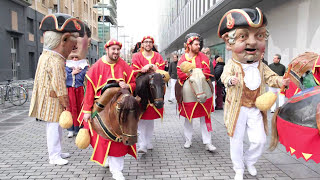 Gigantes de Pamplona San Saturnino 2017 iruñeko erraldoien kalejira [upl. by Shanahan182]