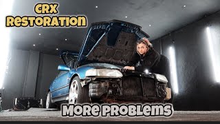 MORE PROBLEMS CRX RESTORATION PROJECT IS NOT RUNNING SMOOTHLY  HONDA  vtec [upl. by Posehn]