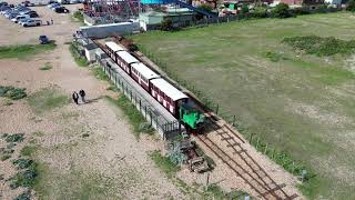 BRITISH AERIAL VIEWS  HAYLING ISLAND LIGHT RAILWAY Hampshire UK [upl. by Richmound]