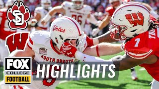 South Dakota Coyotes vs Wisconsin Badgers Highlights  FOX College Football [upl. by Stephana]