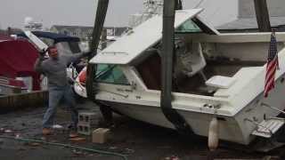 Davisons Boatyard After Superstorm Sandy [upl. by Awjan]