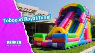 Tobogán Royal Tunel  Juego Inflable  Renner  6x4 mts [upl. by Jollenta344]