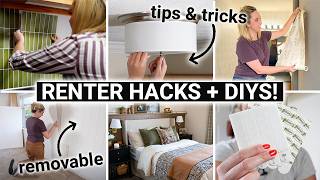 20 BEST hacks amp DIYs for your apartment ✨ Renterfriendly ideas [upl. by Fulmer534]