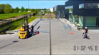 Timelapse Skellet Construction Warehouse 8 x 20 x 35 m [upl. by Aminta]