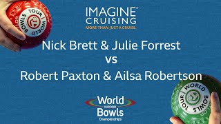 World Indoor Bowls Championship 2024 NBrett amp JForrest vs RPaxton amp ARobertson  Day 8 Match 4 [upl. by Pier]