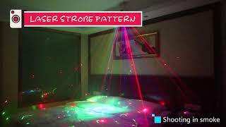 Laser Party Light 9 Eyes LED Stage Lighting LED Strobe Light Sound Activated Remote Control [upl. by Aneelad513]