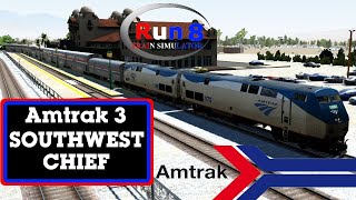 Run 8 Train Simulator  Southwest Chief Amtrak 3  Chicago IL  Los Angeles CA  7721 [upl. by Halvaard]