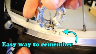 Straighten a bike wheel with the simple quotGtquot method truing [upl. by Gnus]