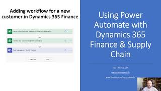 Dynamics 365 Finance  New customer workflow using Power Automate [upl. by Bobseine]