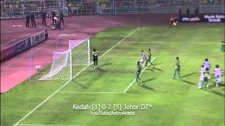 Piala FA 2014 Kedah 1 02 5 Johor DT 18214 [upl. by Yadnil]