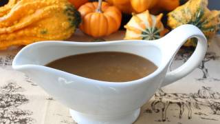 Turkey Gravy with Porcini Mushrooms and Marsala Wine  MakeAhead Thanksgiving Turkey Gravy Recipe [upl. by Bradan375]