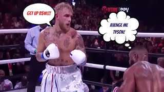 Jake Paul Monster Right Hook Vs Tyron Woodley [upl. by Nellir911]