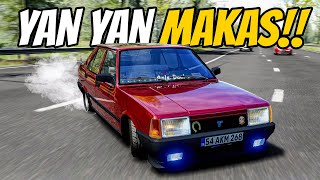 FAÇA TOFAŞ DOĞAN SL İLE ASFALTA YAPIŞTIK   230 İLE YANLAYARAK MAKAS ATTIM   ASSETTO CORSA [upl. by Ydnil]