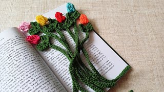 Cute Crochet Bookmark Unique tutorial  Bookmark Crochet [upl. by Ahseinad]