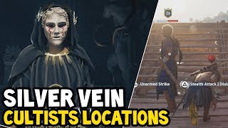 Assassins Creed Odyssey  All SILVER VEIN CULTISTS Location Walkthrough [upl. by Rice]