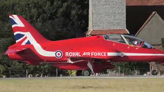 7 RED ARROWS landing at SOUTHEND AIRPORT [upl. by Madriene]