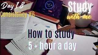 🔥 Conquer 5 Hour Study Sessions  Day 18 Consistency Series 6 for Grade 10 🎓⏳ [upl. by Vanny615]