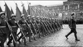 1945 Victory Parade in Red Square Moscow  Парад Победы [upl. by Shanan63]