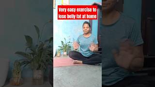 Easy exercise to lose belly fat at home youtubeshorts fatloss weightloss youtuber ytshort [upl. by Tem]