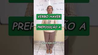 📚 VERBO HÁ x PREPOSIÇÃO A 📚 verbo português enem professora concurso dicas aula preposição [upl. by Anuayek]