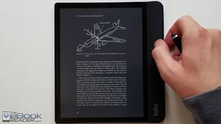 Kobo Forma PDF Review  8quot E Ink eReader [upl. by Cerys215]