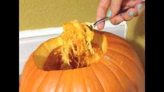 NO WASTE Pumpkin  Carve lantern bake a pie amp roast seeds HOW TO [upl. by Merton]