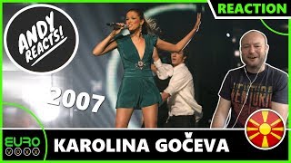 ANDY REACTS Karolina Gočeva  Mojot Svet North Macedonia 2007 EUROVISION REACTION [upl. by Japheth152]