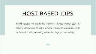 Intrusion Detection And Prevention System [upl. by Lew]