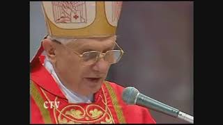 Card Ratzinger Si va costituendo una dittatura del relativismo18042005 [upl. by Eterg]