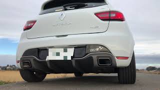 Renault ClioLutecia 4 RS 200 EDC GT PERFORMANCE exhaust sound Catback full tube センターampリアストレートマフラー [upl. by Blumenthal]