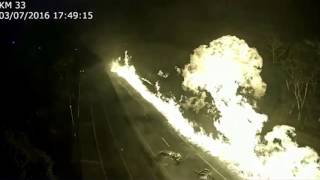 New Video Shows Deadly Parana Brazil Tanker Crash and Explosion [upl. by Chrysler]