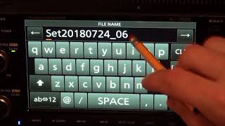 Saving user settings on your Icom IC7610 [upl. by Charlene262]