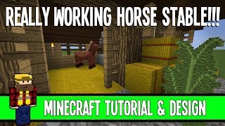 Actually Working Horse Stable  Minecraft Inspiration amp Design [upl. by Haff452]