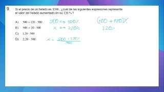 Resolución PAES Competencia Matemática M1 2022  Porcentaje 2 [upl. by Kerge]