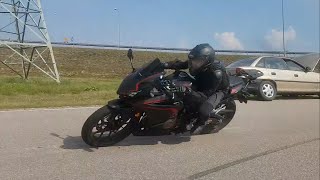 Honda CBR500R TOP SPEED review [upl. by Nywg583]