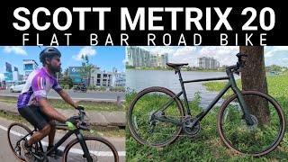 Scott Metrix 20 Malayalam Review  Flat Bar Road Bike [upl. by Kary]