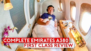 The Complete Emirates A380 First Class Review [upl. by Yesmar]