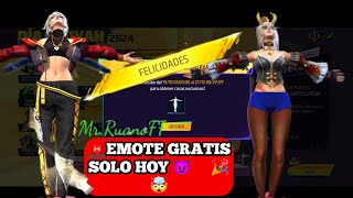 🚨🤯 EMOTE GRATIS SOLO HOY ADULADOR DEL PUBLICO EN FREE FIRE 💥 🤯 [upl. by Apicella]