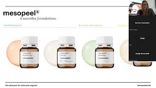 webinaire  Découvrez les innovations peeling mesoestetic 0124 ♦ Corpoderm  Healthcare amp Beauty [upl. by Eerahc]