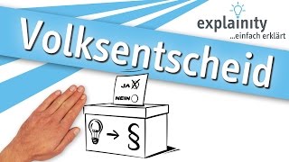 Volksentscheid einfach erklärt explainity® Erklärvideo [upl. by Shotton935]