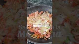 Salchichas a la Mexicana🇲🇽 receta salchichasalamexicana comidasrapidasyfacilesdehacer [upl. by Ashling]