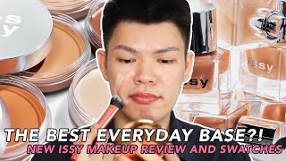 THE ULTIMATE EVERYDAY MAKEUP ISSY FOUNDATION SKIN BALM PERFECTING POWDER  FULL REVIEW amp SWATCHES [upl. by Pevzner]