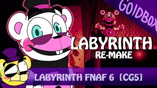 Labyrinth Fnaf 6 with Molten [upl. by Ativahs]